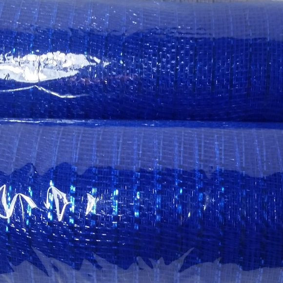 2 Rolls Deco Mesh Wreath Making Crafts Blue - Picture 1 of 5